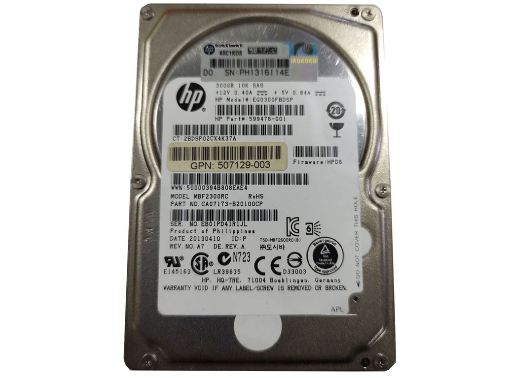 Disco SAS 300GB Server