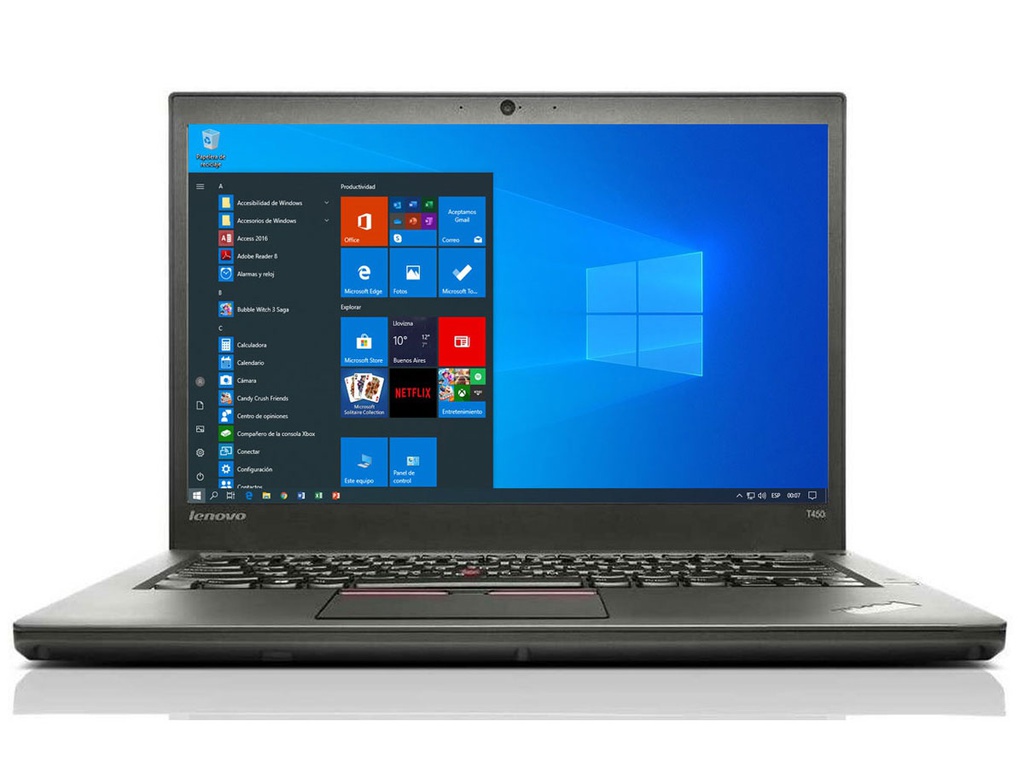 Lenovo ThinkPad T450 | Core i5 (5ta) - 240GB SSD - 8GB DDR3L - 14"